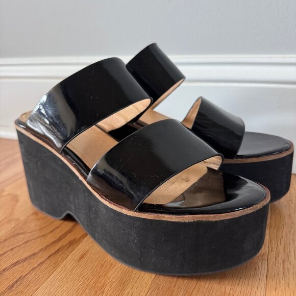 Topshop Rodeo Strippy Wedge Size 6/39 - Picture 1 of 6